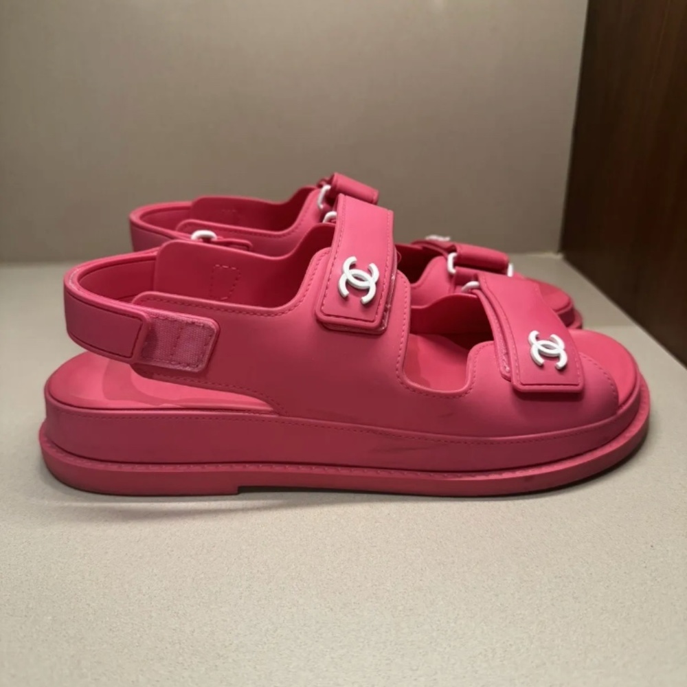 Pink Chanel Dad Sandals - Picture 6 of 11